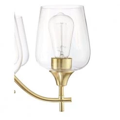 9-Light Shaded Tiered Aged Brass Chandelier with Clear Glass Shade by Pia Ricco -KINWELL shop aged brass pia ricco chandeliers 1jay 51949bb 44 1000