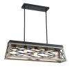 5-Light Kitchen Island Anchor Grey Oak and Matte Black Cage Pendant Light by Pia Ricco 1 5-Light Kitchen Island Anchor Grey Oak and Matte Black Cage Pendant Light by Pia Ricco -KINWELL shop anchor grey oak matte black pia ricco chandeliers 1jay 50305 64 1000