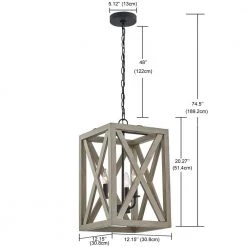 3-Light Anchor Grey Oak Matte Black Lantern Rectangle Chandelier by Pia Ricco 14 3-Light Anchor Grey Oak Matte Black Lantern Rectangle Chandelier by Pia Ricco -KINWELL shop anchor grey oak matte black pia ricco chandeliers 1jay 52203 76 1000