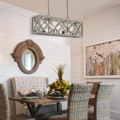 4-Light Anchor Grey Oak and Matte Black Rectangle Lantern Pendant by Pia Ricco -KINWELL shop anchor grey oak matte black pia ricco chandeliers 1jay 52204 31 1000