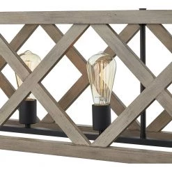 4-Light Anchor Grey Oak and Matte Black Rectangle Lantern Pendant by Pia Ricco -KINWELL shop anchor grey oak matte black pia ricco chandeliers 1jay 52204 44 1000