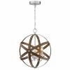 3-Light Single Barnwood and Brushed Nickle Geometric Pendant by Pia Ricco -KINWELL shop barnwood brushed nickle pia ricco chandeliers 1jay 50783 64 1000