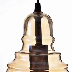 3-Light Vintage Black and Brown Finish Chandelier with Clear Seeded Glass Shades by KINWELL -KINWELL shop black and brown finish 80 black 20 brown kinwell chandeliers bsc gs019 4f 1000