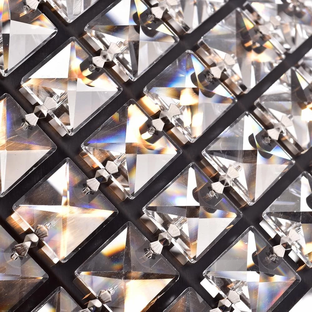 Contemporary 4-Light Black and Brown Finish Chandelier with Metal Shades by KINWELL 4 Contemporary 4-Light Black and Brown Finish Chandelier with Metal Shades by KINWELL - Image 2