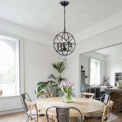 Contemporary 5-Light Black and Brown Finish Chandelier by KINWELL -KINWELL shop black and brown finish kinwell chandeliers bsc gs006 5p fa 1000