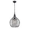 Contemporary 3-Light Black and Brown finish Chandelier with Clear Glass Shades by KINWELL 2 Contemporary 3-Light Black and Brown finish Chandelier with Clear Glass Shades by KINWELL -KINWELL shop black and brown finish kinwell chandeliers bsc gs009 dbn 64 1000