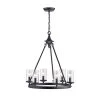 Modern 6-Light Black and Brown Finish Chandelier by KINWELL -KINWELL shop black and brown finish kinwell chandeliers bsc gs020 64 1000