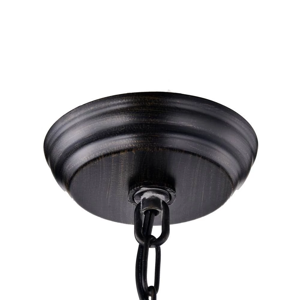 Modern 9-Light Black and Brown Finish Chandelier by KINWELL 5 Modern 9-Light Black and Brown Finish Chandelier by KINWELL - Image 3