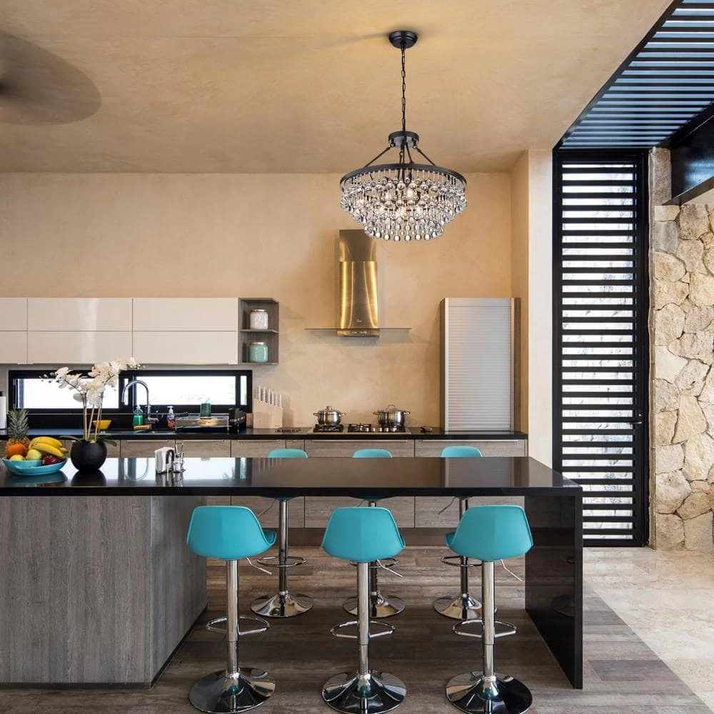 Modern 9-Light Black and Brown Finish Chandelier by KINWELL 8 Modern 9-Light Black and Brown Finish Chandelier by KINWELL - Image 6