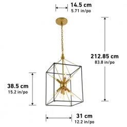 Clyde 9-Light Black Sputnik Modern Industrial Hanging Pendant Light for Kitchen Dining Room by Artika -KINWELL shop black artika chandeliers cly2 40 1000