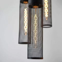 Milton 5-Light Black Shaded Modern Industrial Island Light Hanging Pendant Light Chandelier for Living Room by Artika -KINWELL shop black artika chandeliers mtn5l hd1 1f 1000