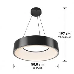 Aiden Drum 31-Watt 1-Light Integrated LED Black Hanging Pendant Light by Artika 16 Aiden Drum 31-Watt 1-Light Integrated LED Black Hanging Pendant Light by Artika -KINWELL shop black artika chandeliers pdt aic hd2bl 4f 1000