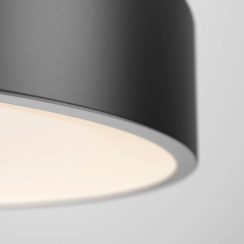 Aiden Drum 31-Watt 1-Light Integrated LED Black Hanging Pendant Light by Artika 5 Aiden Drum 31-Watt 1-Light Integrated LED Black Hanging Pendant Light by Artika - Image 3