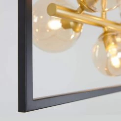 Griffintown 7-Light Black and Gold Modern Industrial Hanging Pendant Light Farmhouse Chandelier for Living Room by Artika -KINWELL shop black artika chandeliers pdt gr 77 1000