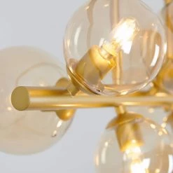 Griffintown 7-Light Black and Gold Modern Industrial Hanging Pendant Light Farmhouse Chandelier for Living Room by Artika -KINWELL shop black artika chandeliers pdt gr fa 1000