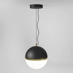 Nova 15-Watt Integrated LED Black Modern Hanging Pendant Light for Kitchen Island by Artika -KINWELL shop black artika chandeliers pdt1 nbc hd2bl 44 1000