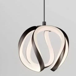 Vivaldi 25-Watt Integrated LED 4-Light Black Modern Hanging Pendant Light Chandelier for Kitchen Dining Room by Artika -KINWELL shop black artika chandeliers pdt4 vic hd2bl 44 1000