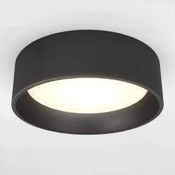 Alton 13 in. 1-Light Black Modern Integrated LED Flush Mount Ceiling Light for Kitchen Dining Room by Artika 13 Alton 13 in. 1-Light Black Modern Integrated LED Flush Mount Ceiling Light for Kitchen Dining Room by Artika -KINWELL shop black artika flush mount lights fm alc bl 1f 1000