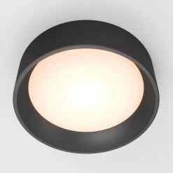 Alton 13 in. 1-Light Black Modern Integrated LED Flush Mount Ceiling Light for Kitchen Dining Room by Artika 14 Alton 13 in. 1-Light Black Modern Integrated LED Flush Mount Ceiling Light for Kitchen Dining Room by Artika -KINWELL shop black artika flush mount lights fm alc bl 44 1000