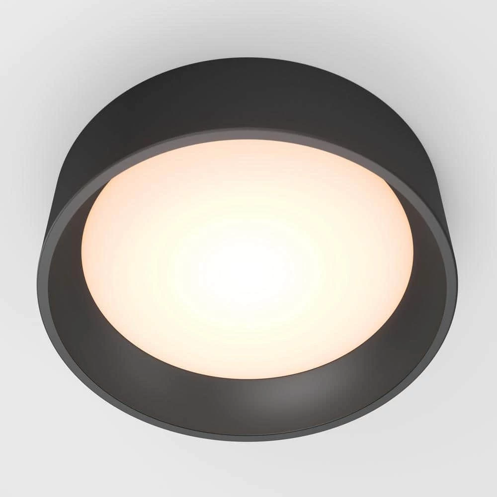 Alton 13 in. 1-Light Black Modern Integrated LED Flush Mount Ceiling Light for Kitchen Dining Room by Artika 8 Alton 13 in. 1-Light Black Modern Integrated LED Flush Mount Ceiling Light for Kitchen Dining Room by Artika - Image 6