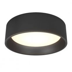 Alton 13 in. 1-Light Black Modern Integrated LED Flush Mount Ceiling Light for Kitchen Dining Room by Artika