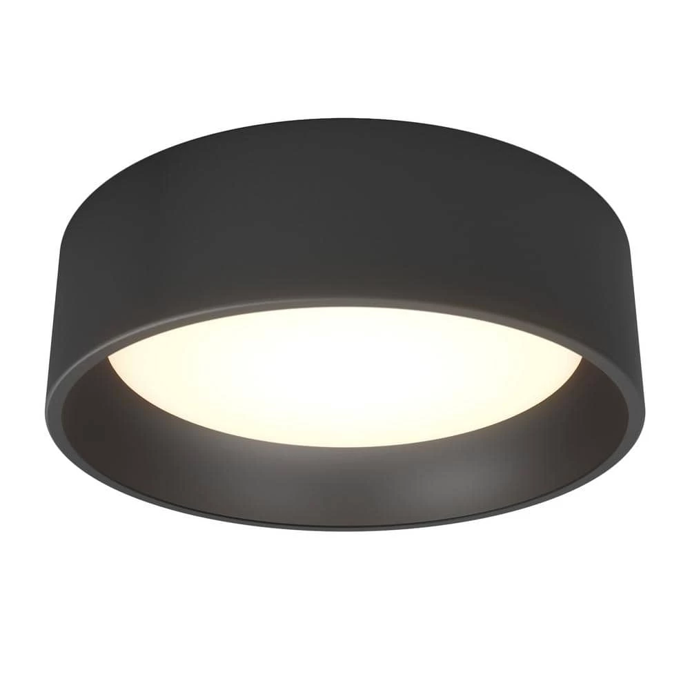 Alton 13 in. 1-Light Black Modern Integrated LED Flush Mount Ceiling Light for Kitchen Dining Room by Artika 3 Alton 13 in. 1-Light Black Modern Integrated LED Flush Mount Ceiling Light for Kitchen Dining Room by Artika