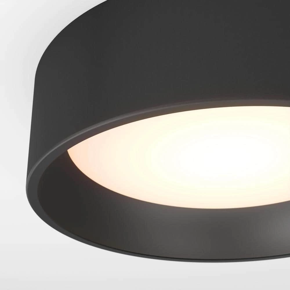 Alton 13 in. 1-Light Black Modern Integrated LED Flush Mount Ceiling Light for Kitchen Dining Room by Artika 9 Alton 13 in. 1-Light Black Modern Integrated LED Flush Mount Ceiling Light for Kitchen Dining Room by Artika - Image 7