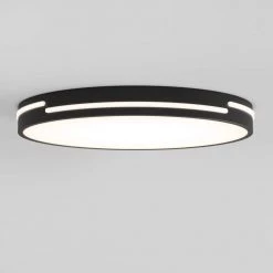 Delray 15 in. 1-Light Black LED Flush Mount Ceiling Light by Artika -KINWELL shop black artika flush mount lights fm dec hd2bl 1f 1000