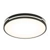 Delray 15 in. 1-Light Black LED Flush Mount Ceiling Light by Artika -KINWELL shop black artika flush mount lights fm dec hd2bl 64 1000