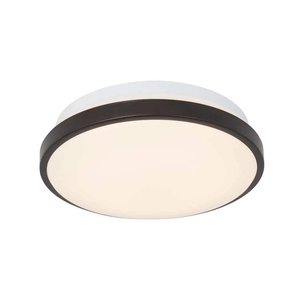 Orion 12 in. 1-Light Black Modern Integrated LED Flush Mount Ceiling Light for Bedroom by Artika 3 Orion 12 in. 1-Light Black Modern Integrated LED Flush Mount Ceiling Light for Bedroom by Artika