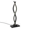 Wave 18 in. Black Modern Dimmable Table Lamp for Living Room by Artika