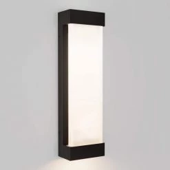 Glacier Large Black Outdoor Hardwired Integrated LED Cylinder Wall Sconce Light by Artika -KINWELL shop black artika outdoor sconces 17out gl pmb 44 1000