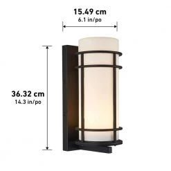 Brisbane Black Modern Integrated LED Indoor/Outdoor Garage and Porch Light Wall Lantern Sconce by Artika -KINWELL shop black artika outdoor sconces bris bl hdc 40 1000
