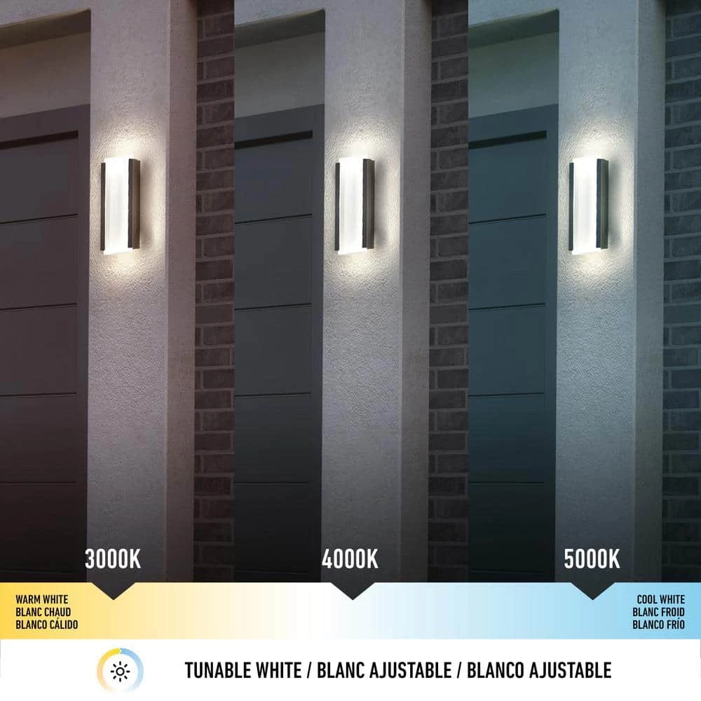 Blade 1-Light Black LED Outdoor Wall Cylinder Light by Artika 5 Blade 1-Light Black LED Outdoor Wall Cylinder Light by Artika - Image 3