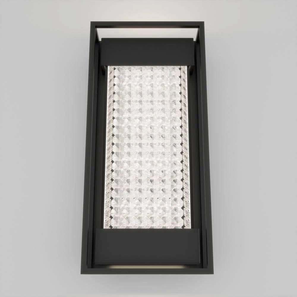 Glam Black Outdoor Hardwired Integrated LED Wall Sconce Light by Artika 7 Glam Black Outdoor Hardwired Integrated LED Wall Sconce Light by Artika - Image 5