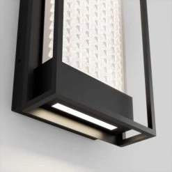 Glam Black Outdoor Hardwired Integrated LED Wall Sconce Light by Artika 14 Glam Black Outdoor Hardwired Integrated LED Wall Sconce Light by Artika -KINWELL shop black artika outdoor sconces out cg mb 44 1000