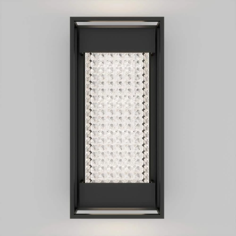 Glam Black Outdoor Hardwired Integrated LED Wall Sconce Light by Artika 5 Glam Black Outdoor Hardwired Integrated LED Wall Sconce Light by Artika - Image 3