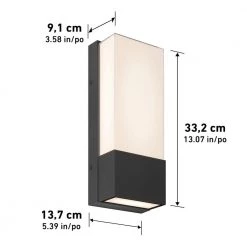 Dixon 1-Light Black Integrated LED Outdoor Hardwired Wall Cylinder Sconce Light by Artika -KINWELL shop black artika outdoor sconces out dic hd2bl 4f 1000