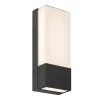 Dixon 1-Light Black Integrated LED Outdoor Hardwired Wall Cylinder Sconce Light by Artika -KINWELL shop black artika outdoor sconces out dic hd2bl 64 1000