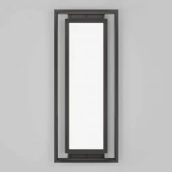 Ghost Large Black Outdoor Hardwired Integrated LED Wall Cylinder Sconce Light by Artika -KINWELL shop black artika outdoor sconces out gh mb10 44 1000