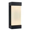 Glacier 1-Light Black Modern LED Indoor/Outdoor Garage and Porch Light Wall Lantern Sconce by Artika -KINWELL shop black artika outdoor sconces out gl onbl 64 1000