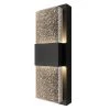 Mazza 1-Light Black Modern LED Indoor/Outdoor Garage and Porch Light Wall Lantern Sconce with Bubble Glass by Artika -KINWELL shop black artika outdoor sconces out mb hd2bl 64 1000