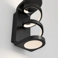 Swirl Cylinder 1-Light Black Modern LED Indoor/Outdoor Garage and Porch Light Wall Lantern Sconce by Artika -KINWELL shop black artika outdoor sconces out swr mb 76 1000