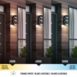 Swirl Cylinder 1-Light Black Modern LED Indoor/Outdoor Garage and Porch Light Wall Lantern Sconce by Artika -KINWELL shop black artika outdoor sconces out swr mb c3 1000