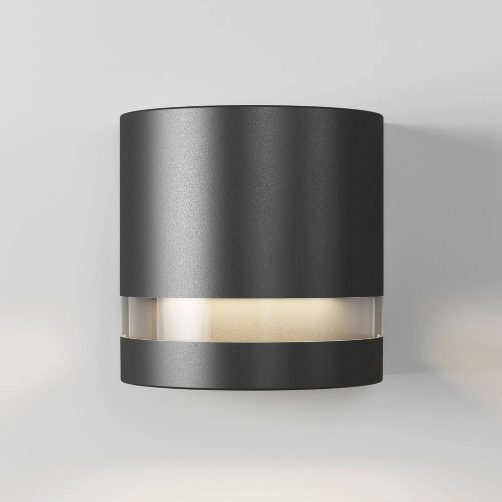 Valor Round Black Indoor/Outdoor Hardwired Integrated LED Wall Cylinder Sconce Light by Artika 7 Valor Round Black Indoor/Outdoor Hardwired Integrated LED Wall Cylinder Sconce Light by Artika - Image 5