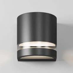 Valor Round Black Indoor/Outdoor Hardwired Integrated LED Wall Cylinder Sconce Light by Artika 15 Valor Round Black Indoor/Outdoor Hardwired Integrated LED Wall Cylinder Sconce Light by Artika -KINWELL shop black artika outdoor sconces out vr mb 44 1000