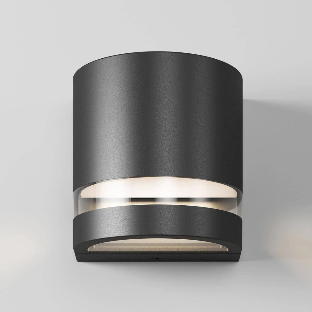 Valor Round Black Indoor/Outdoor Hardwired Integrated LED Wall Cylinder Sconce Light by Artika 8 Valor Round Black Indoor/Outdoor Hardwired Integrated LED Wall Cylinder Sconce Light by Artika - Image 6