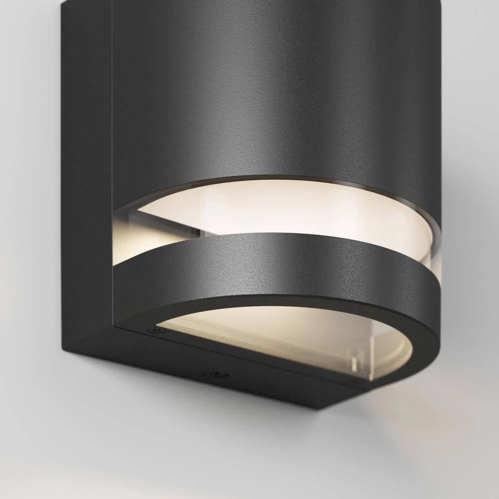 Valor Round Black Indoor/Outdoor Hardwired Integrated LED Wall Cylinder Sconce Light by Artika 10 Valor Round Black Indoor/Outdoor Hardwired Integrated LED Wall Cylinder Sconce Light by Artika - Image 8