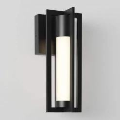 Walt 1-Light Black Integrated LED Outdoor Hardwired Wall Cylinder Sconce Light by Artika -KINWELL shop black artika outdoor sconces out wac hd2bl 1f 1000