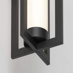 Walt 1-Light Black Integrated LED Outdoor Hardwired Wall Cylinder Sconce Light by Artika -KINWELL shop black artika outdoor sconces out wac hd2bl 76 1000